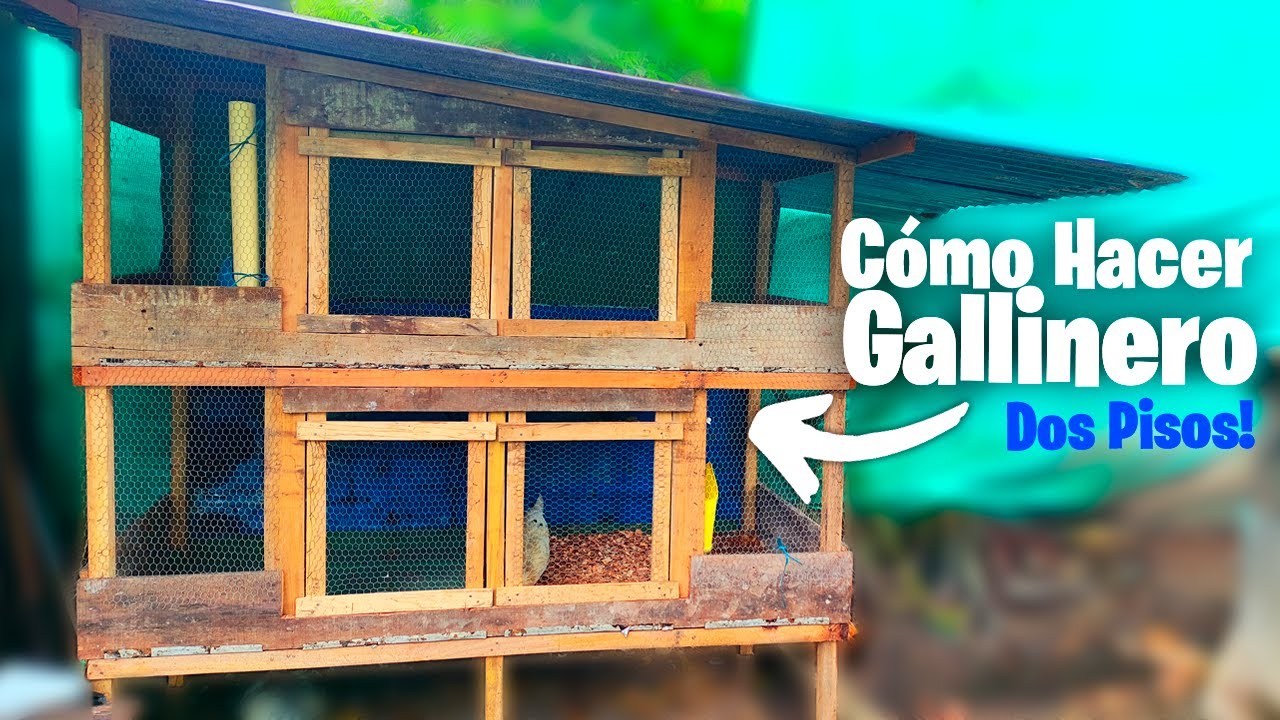 Cómo hacer un gallinero de dos pisos 🐥 JAULAS O CASILLEROS para Animales 🐇🐓🐦🐁🐔