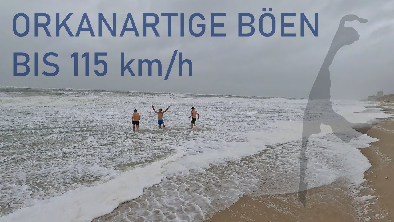 Sylt 01.01.25: Anbaden bei Sturm in Nordfriesland | Neujahrsbaden Westerland 2025