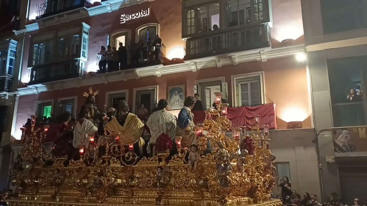 Sagrada cena en la tribuna de Los Pobres| Semana santa Malaga 2025