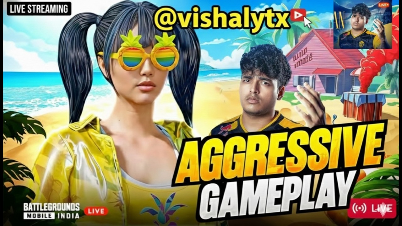 BGMI LIVE : CONQUEROR BEAST💀| PUBG x NEW UPDATE WITH @VISHALYTX ❤️‍🔥😍