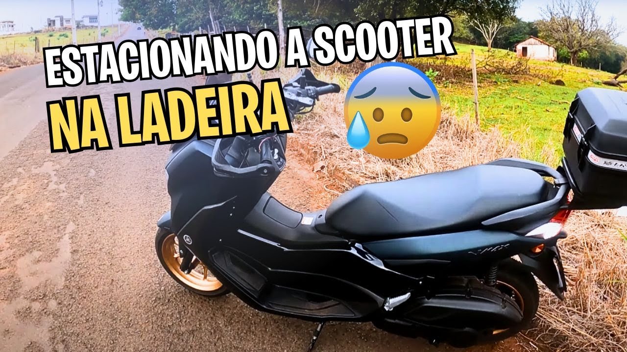 Como ESTACIONAR a scooter na LADEIRA | Dicas para INICIANTES