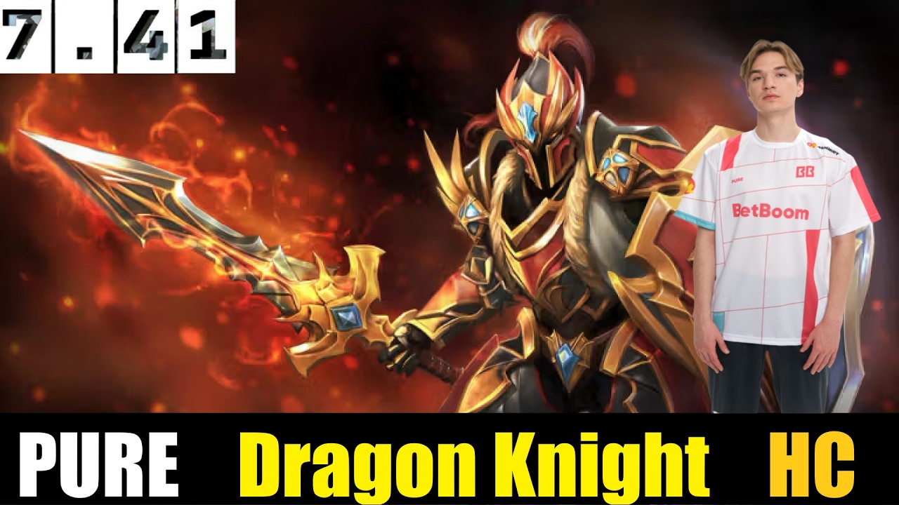 🤯PURE [Dragon Knight] CARRY 7.41 - DOTA 2 HIGHEST MMR MATCH#dota2   #dota2gameplay