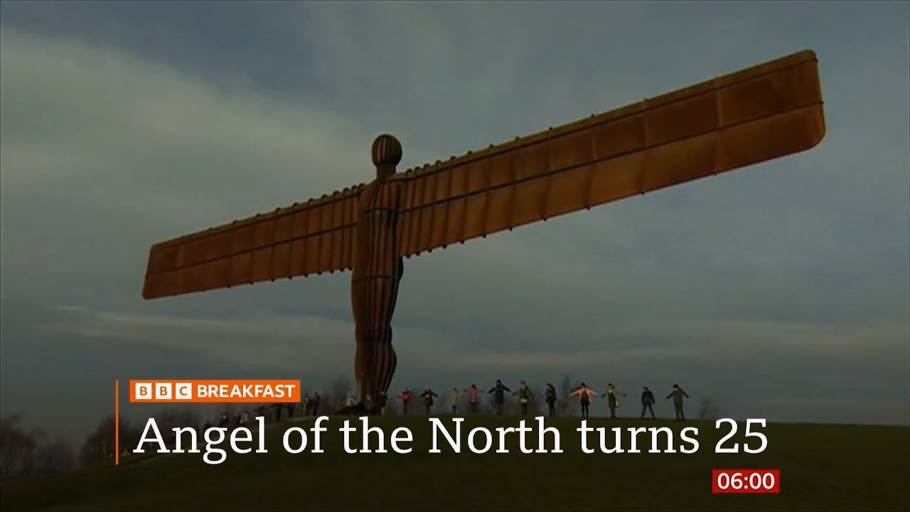 Angel of the North sculpture in Gateshead turns 25 (UK)