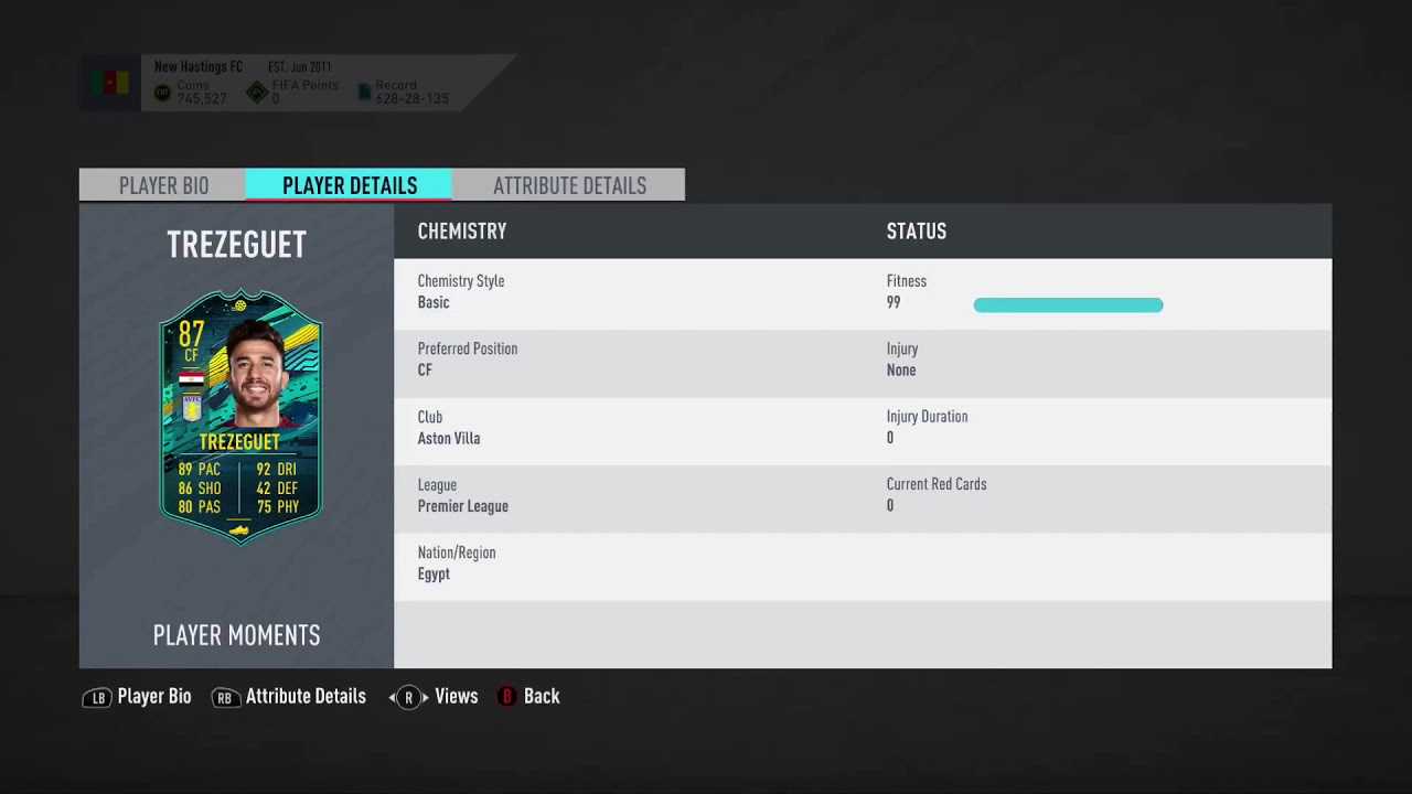 87 Mahmoud Trezeguet Player Moments SBC FIFA 20