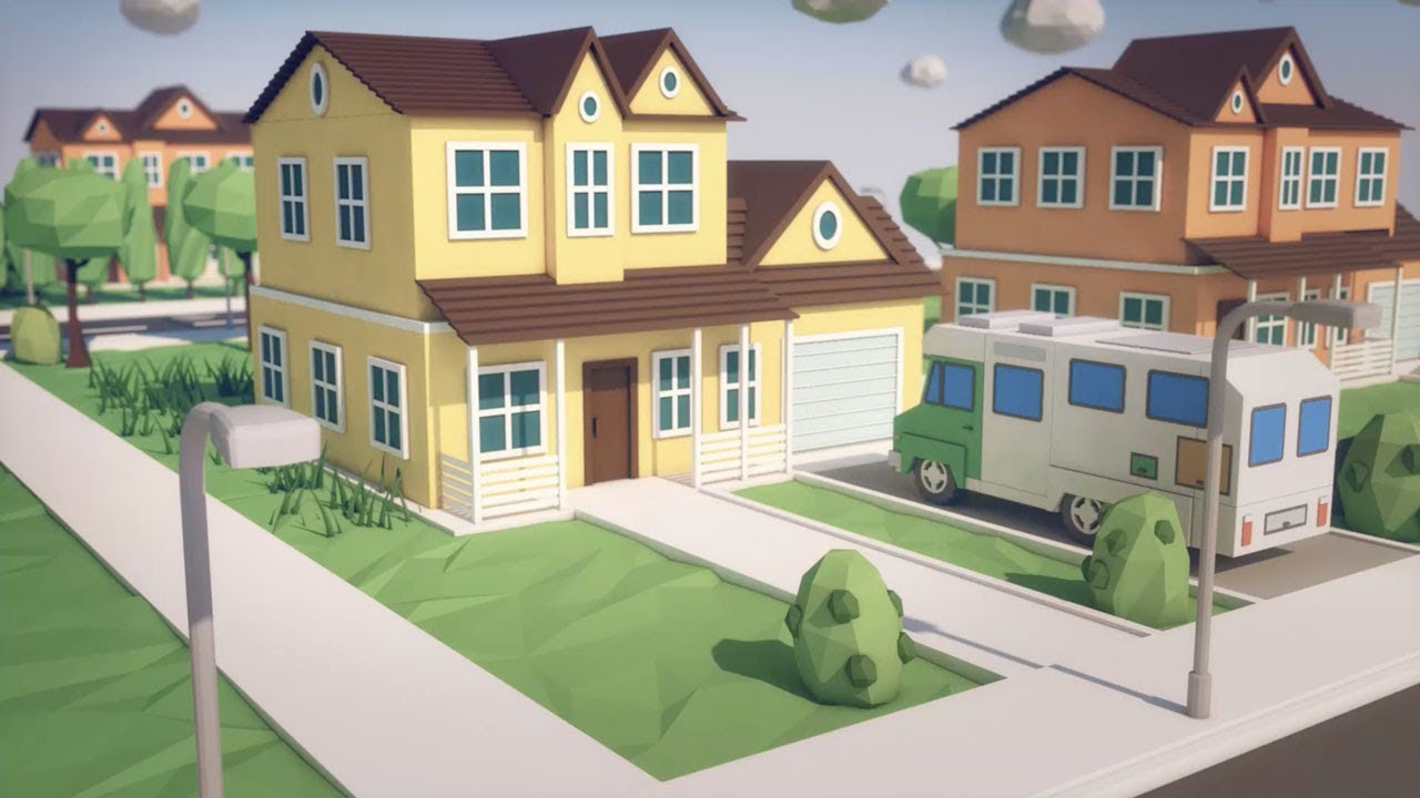 3D Low Poly Animated Video Kampgrounds of America