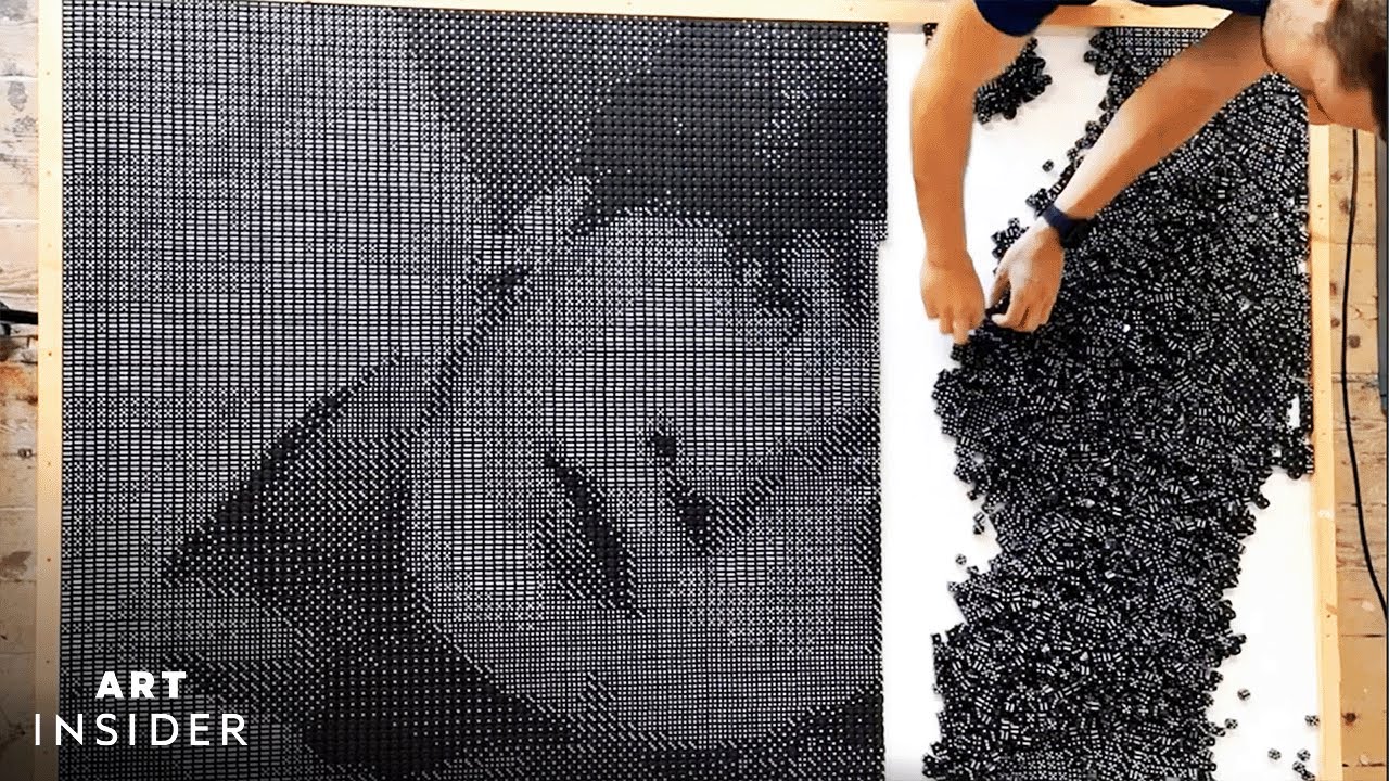 Mosaic Portraits Made From Dice | Insider Art