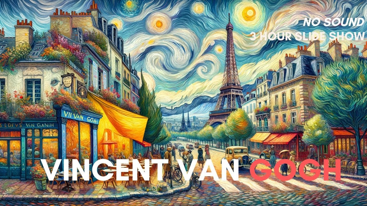 Vincent van Gogh Reimagined: AI-Generated Countries | 3-Hour Art Slideshow for TV | Screensavers