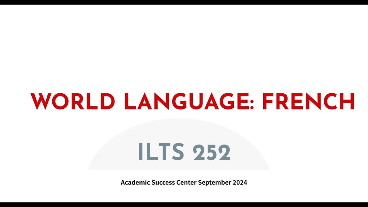 Курс французского языка ASC World Learning (ILTS 252)