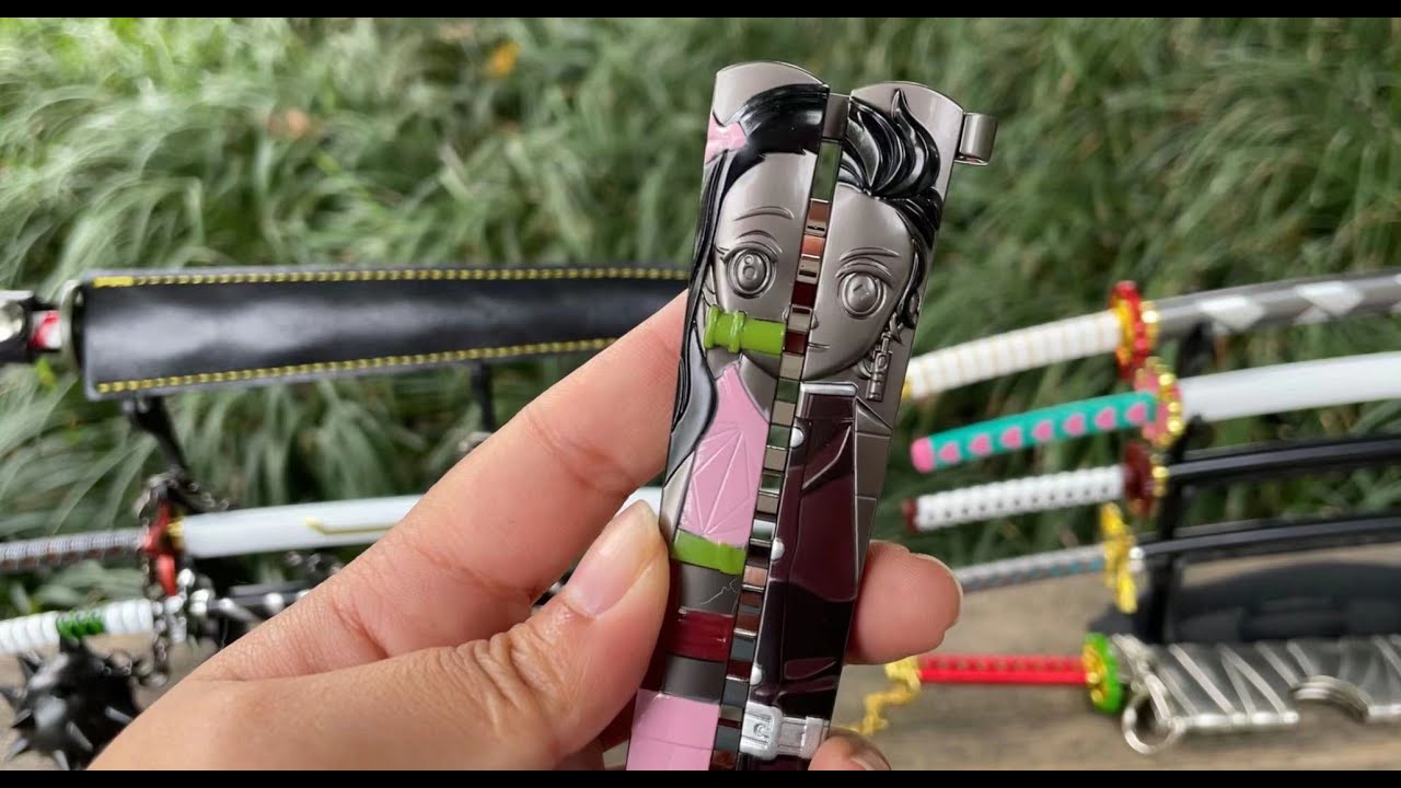 Demon Slayer Anime Peripheral Alloy Sword Model Gift Box Unboxing