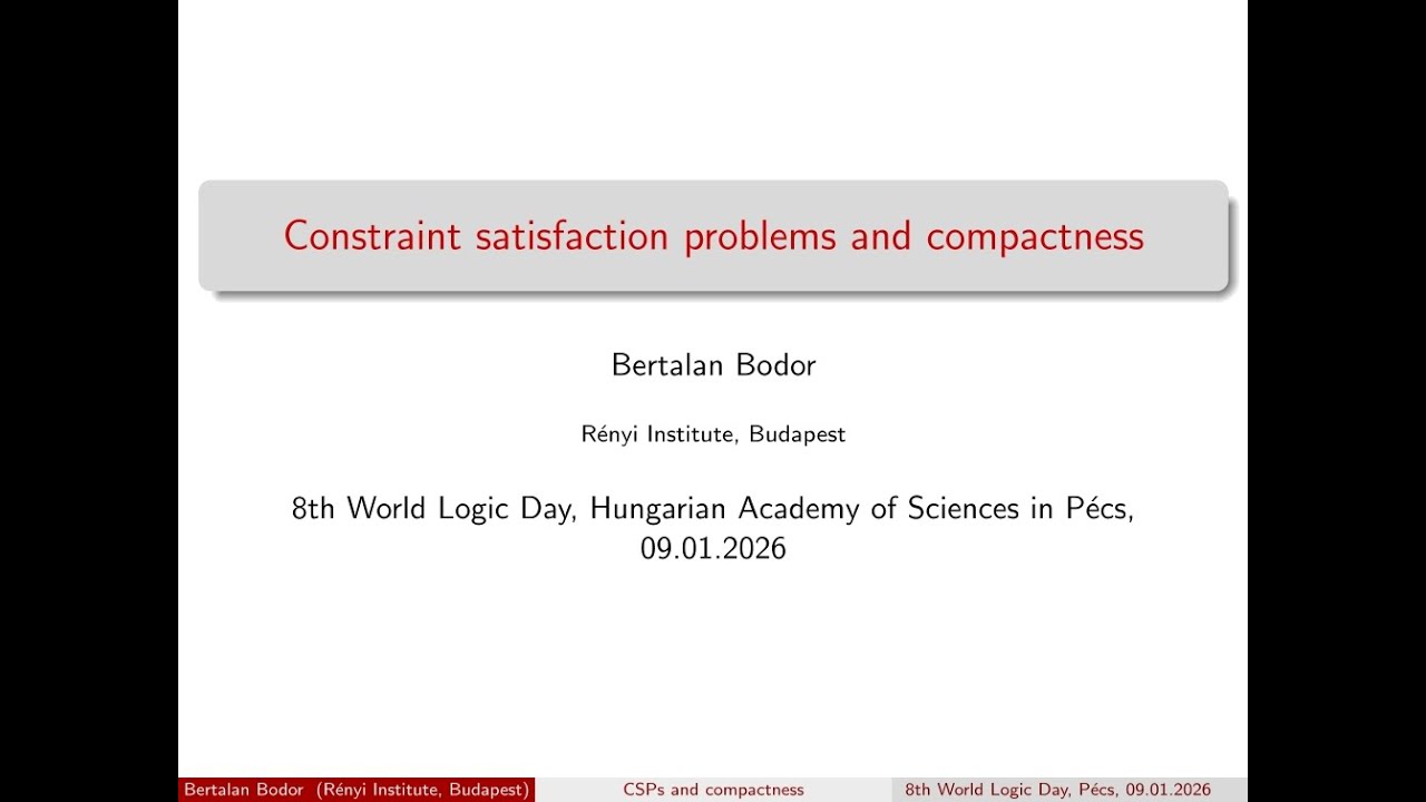 Constraint satisfaction problems and compactness