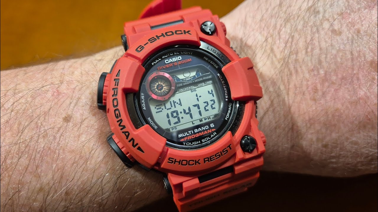 Casio G-Shock FROGMAN GWF-1000RD-4JF - recenzja, porównanie i przymiarka [PL]