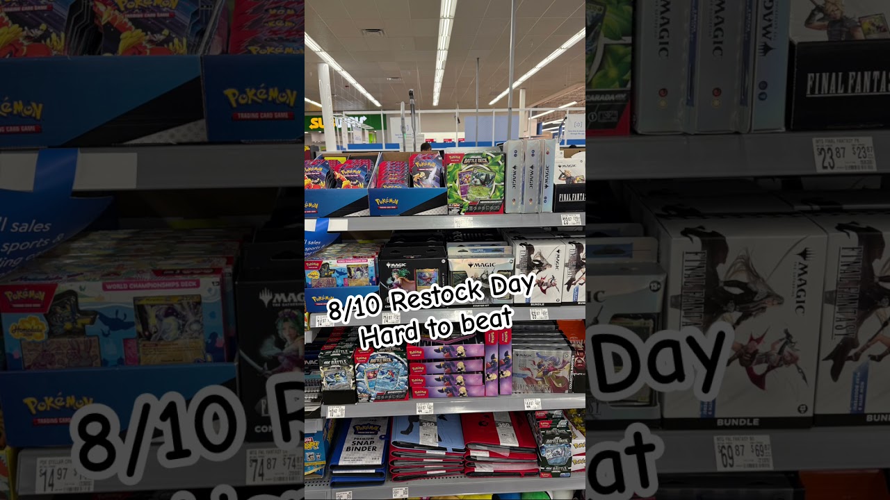 INSANE POKEMON RESTOCK DAY AT WALMART!! #cards #pokemontcg #pokemoncards #pok&eacute;mon #insane #restock
