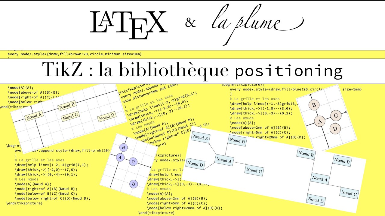 #109 TikZ : placer les nœuds avec la bibliothèque positioning