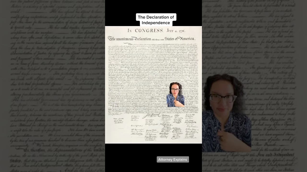 Quick explanation of the Declaration of Independence 