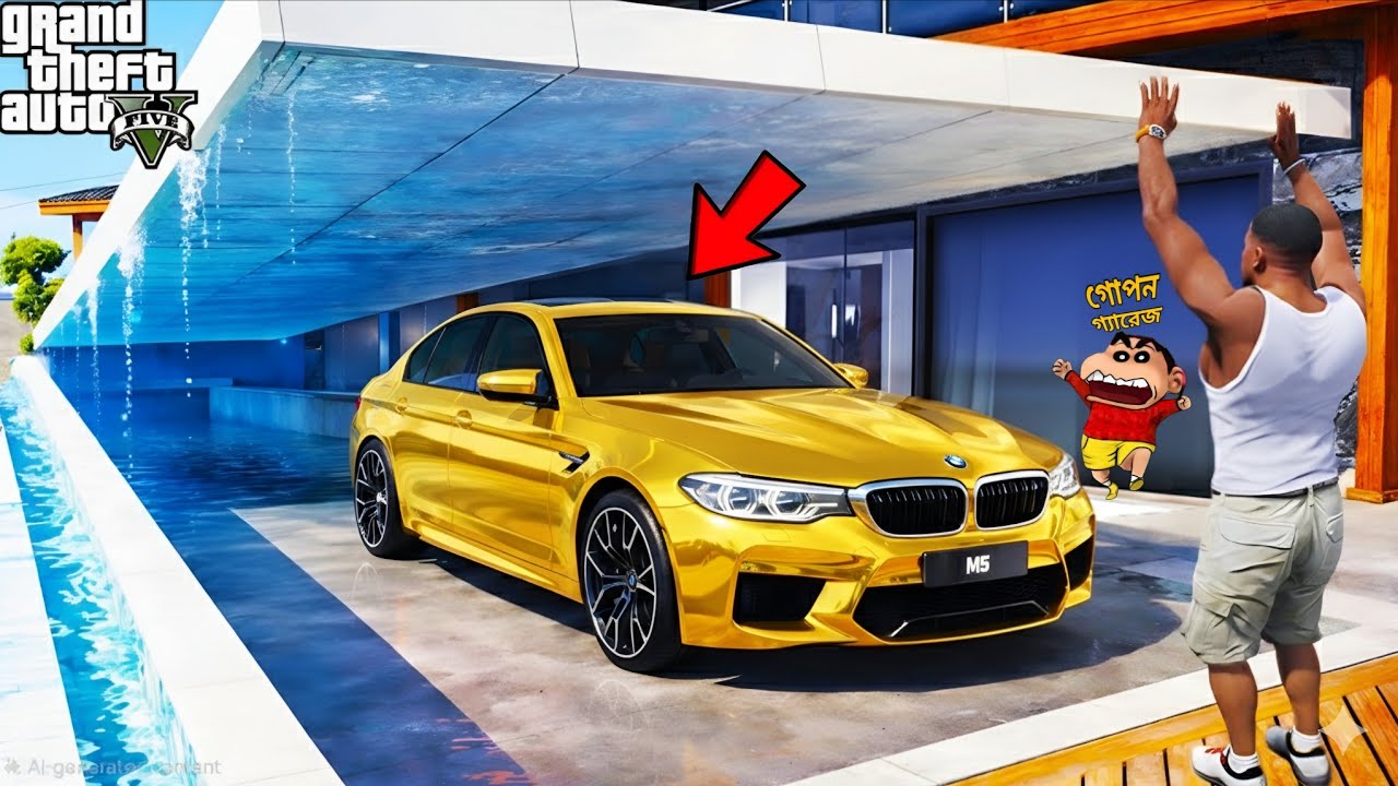 Franklin & Shinchan খুঁজে পেলো Luxury Cars Garage in GTA5