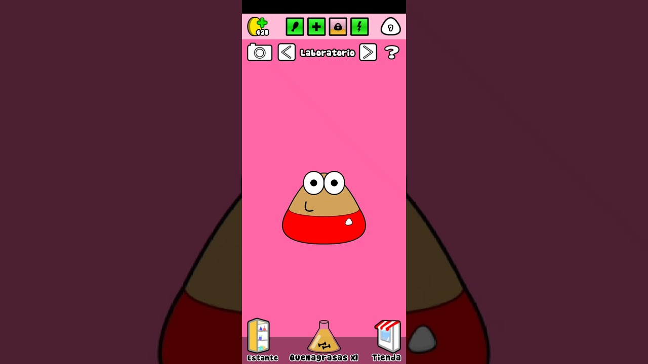 Dejando al Pou al 100%😎