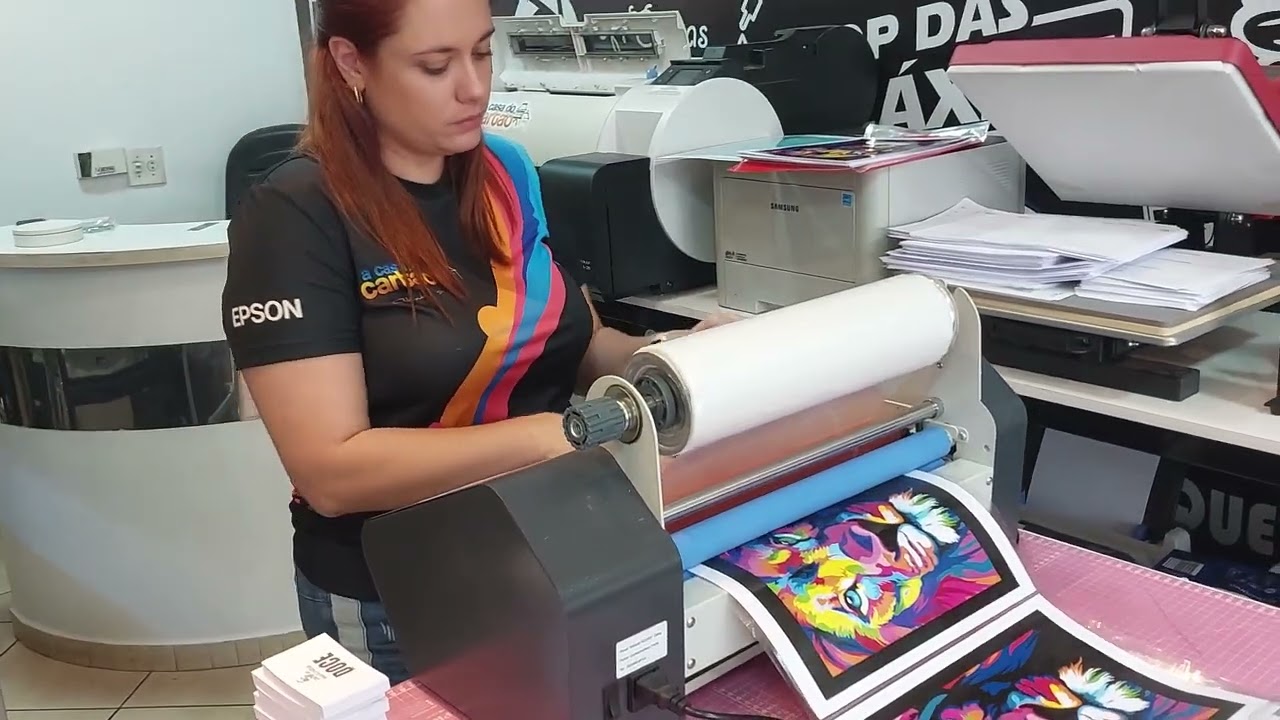 LAMINANDO NA VELOCIDADE MÁXIMA  LAMINADORA LASSANE TM360