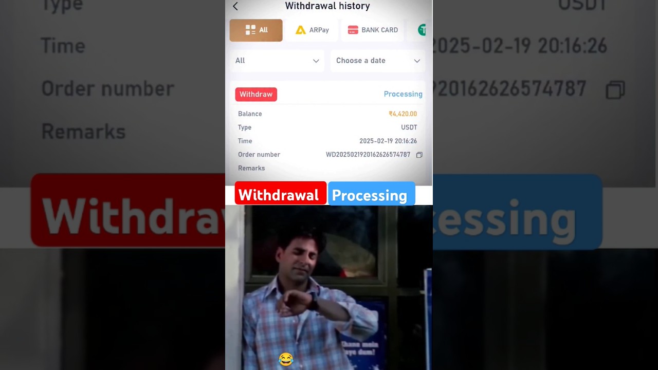 Colour Trading Withdrawal Processing | Funny Meme | Trading Reality #shorts