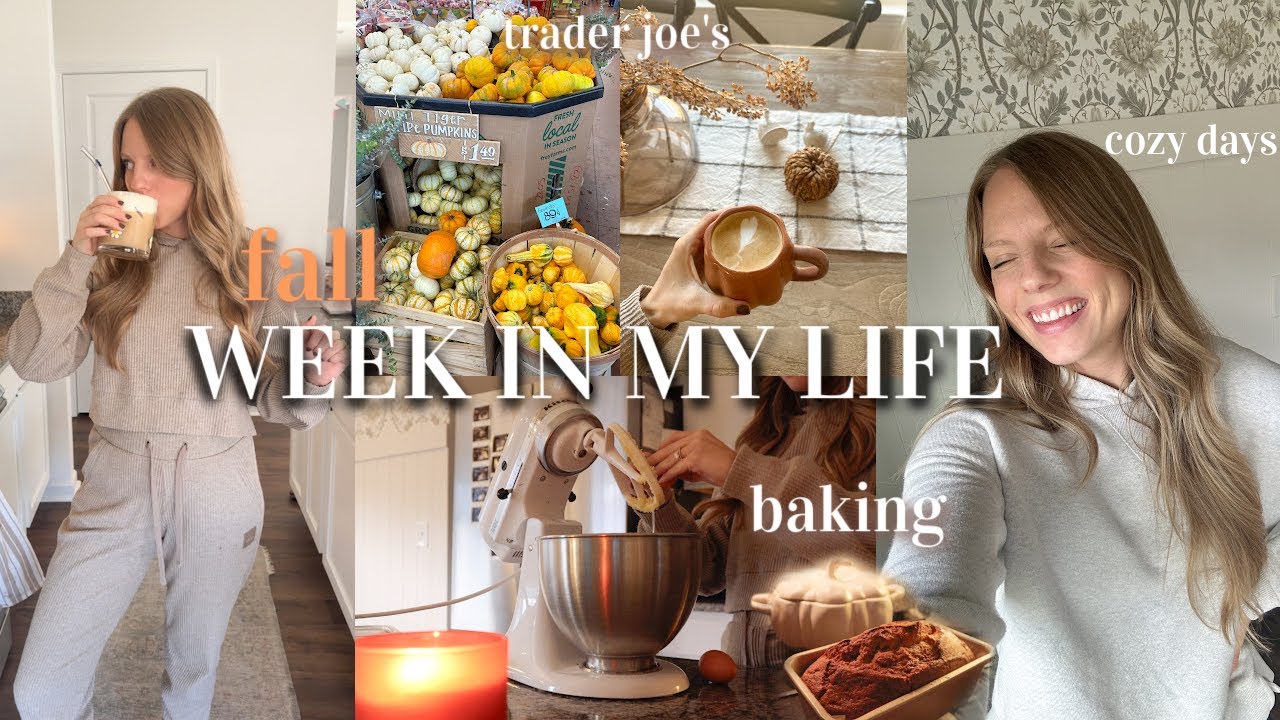 ОСЕННЯЯ НЕДЕЛЯ В МОЕЙ ЖИЗНИ | Trader Joes, выпечка тыквенного хлеба, домашний тыквенный сироп и у...