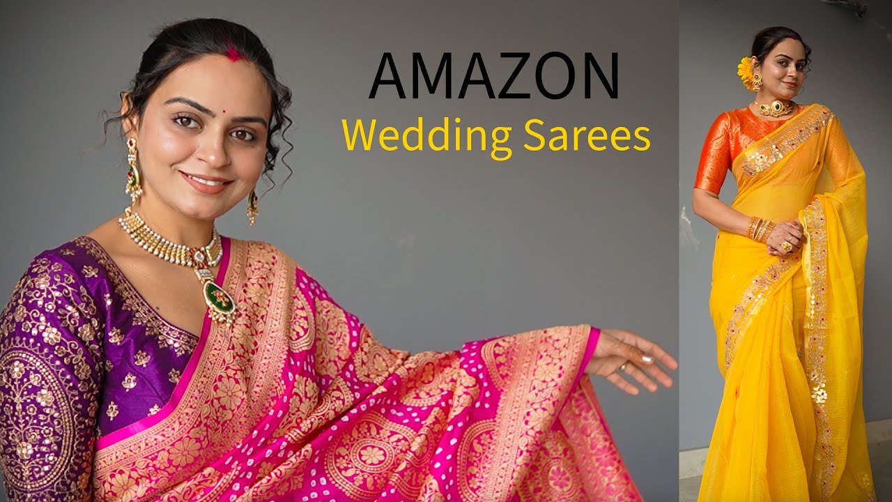 Amazon Wedding Sarees Part: 1 #shaadikishopping 