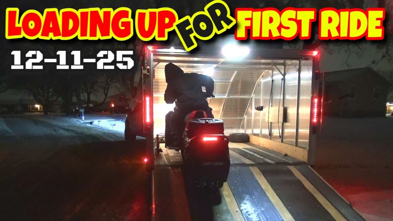 Picking up Zuke's new sled for the first ride 12-11-25