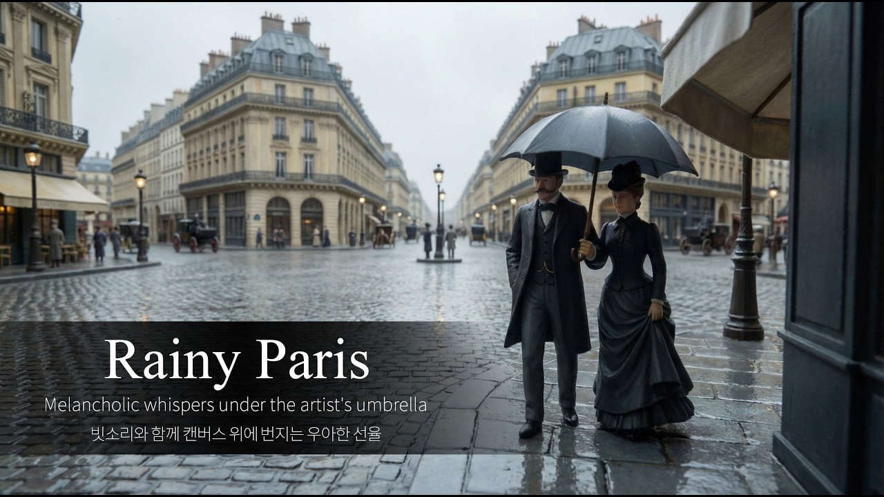 [Playlist] Rainy Paris 1877 | 빗소리에 젖은 파리 거리, 사색을 깨우는 우아한 선율