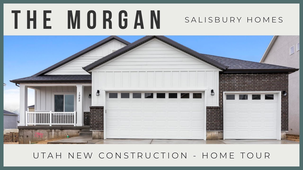 SPANISH FORK, UTAH - The Morgan - New Construction Tour - Salisbury Homes - Legacy Farms