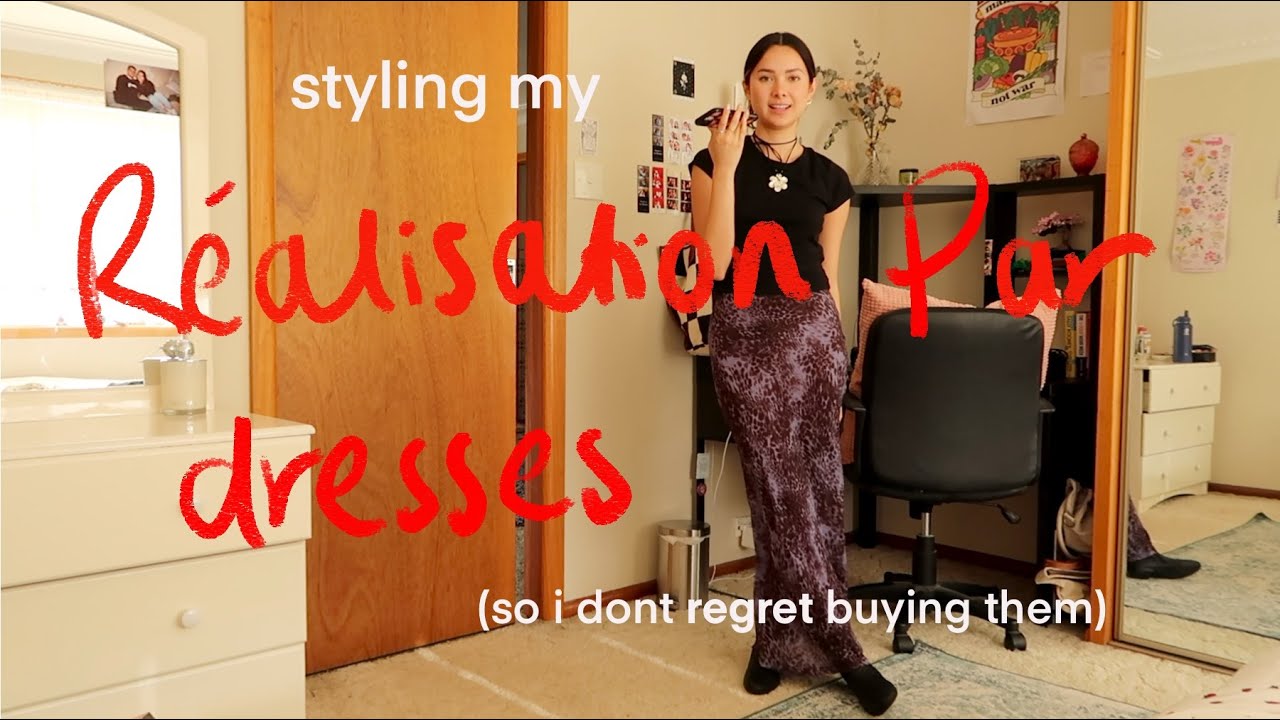 styling my REALISATION PAR dresses (so i don't regret buying them lol)