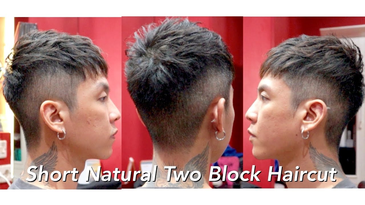 VLOG POTONG RAMBUT! Short natural two block haircut