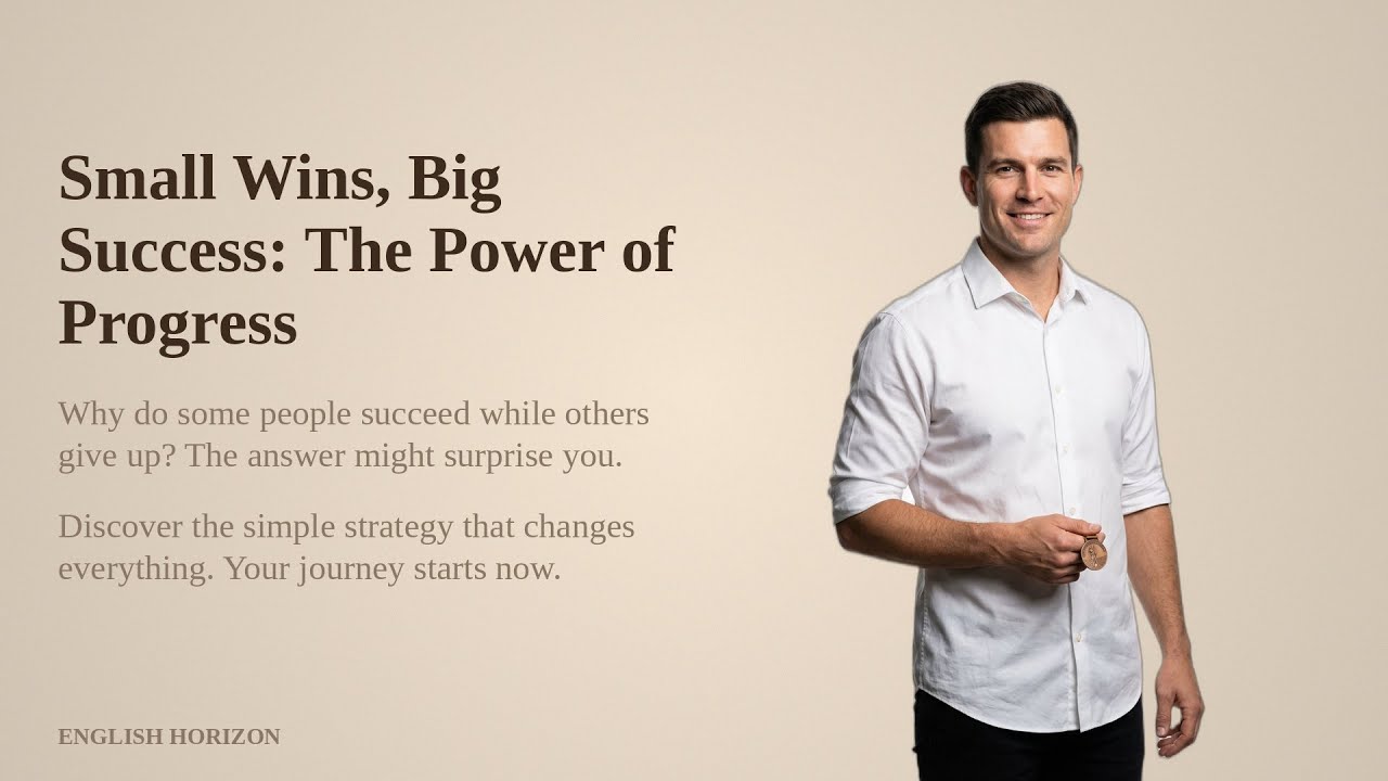 Small Wins, Big Success: The Power of Progress | Motivation | Learn English B1