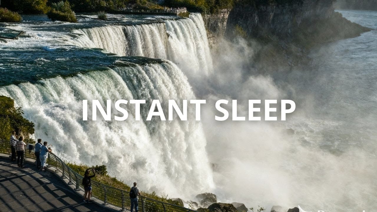Relaxing Niagara Falls & Water Sounds | Powerful White Noise for Deep Sleep (Better than Rain)