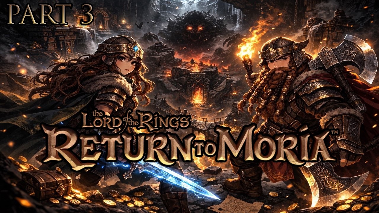 LOTR: Return to Moria - Delving Deeper Into The Mines with Allie! This is Treacherous! - Part 3