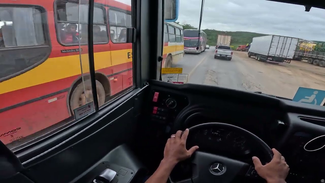 Ao volante, Viagem Satisfat&oacute;ria: Vis&atilde;o do Motorista 🚌 ​#Busologia #OnibusRodoviario #POV #viral #bus