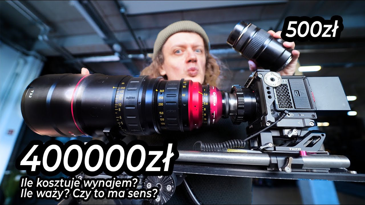 OBIEKTYW zoom kt&oacute;ry kosztuje 400000zł vs 500zł