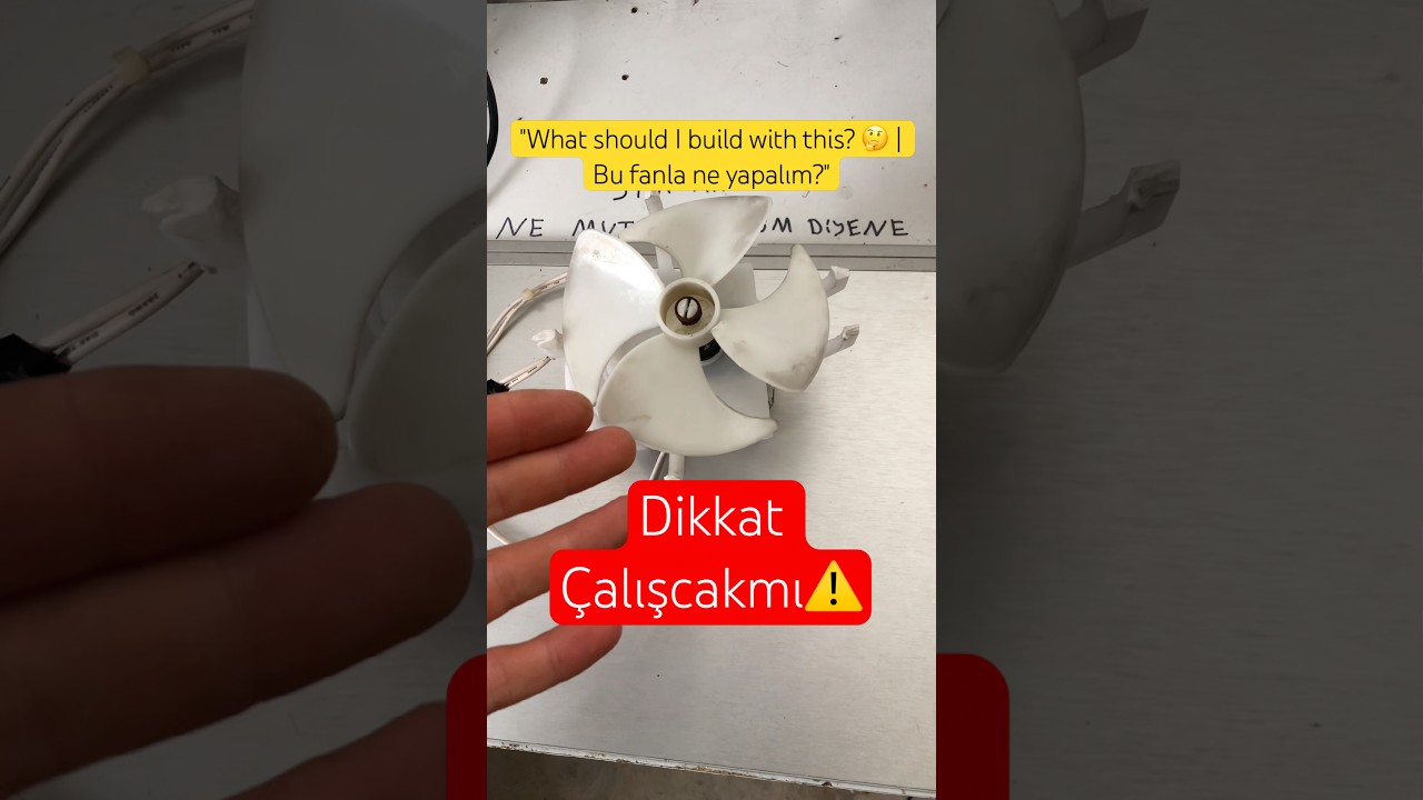 "What should I build with this? 🤔 | Bu fanla ne yapalım?" 