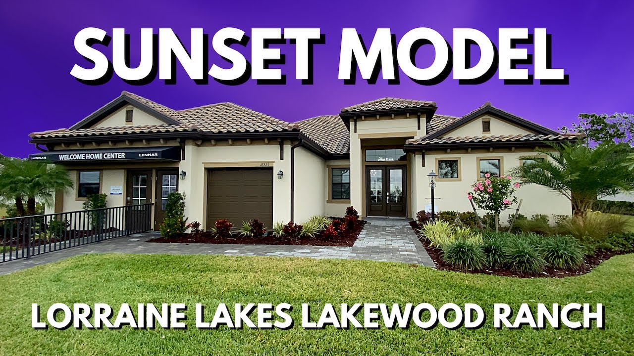 Discover the Sunset Model at Lorraine Lakes in Lakewood Ranch Florida!