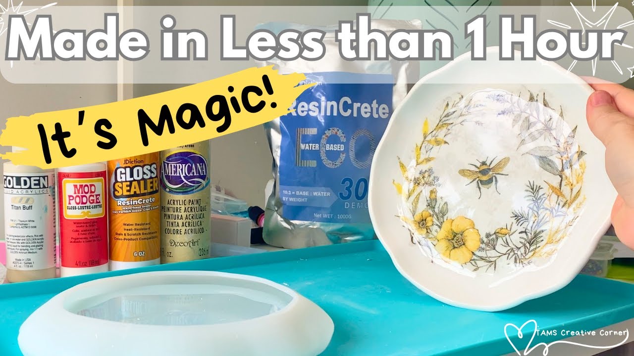 It Looks Just like Ceramic & Cures in 30 Minutes! The Ultimate Eco Resin Craft!