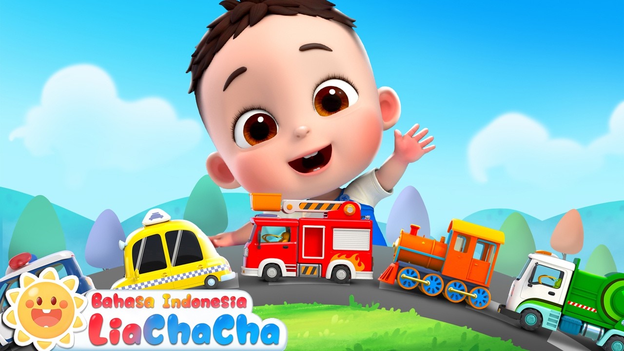 Ring Ring Ring📞Mobil Profesi Beraksi🚒🚓| Lagu Mobil Profesi | Lagu Anak | LiaChaCha Bahasa Indonesia