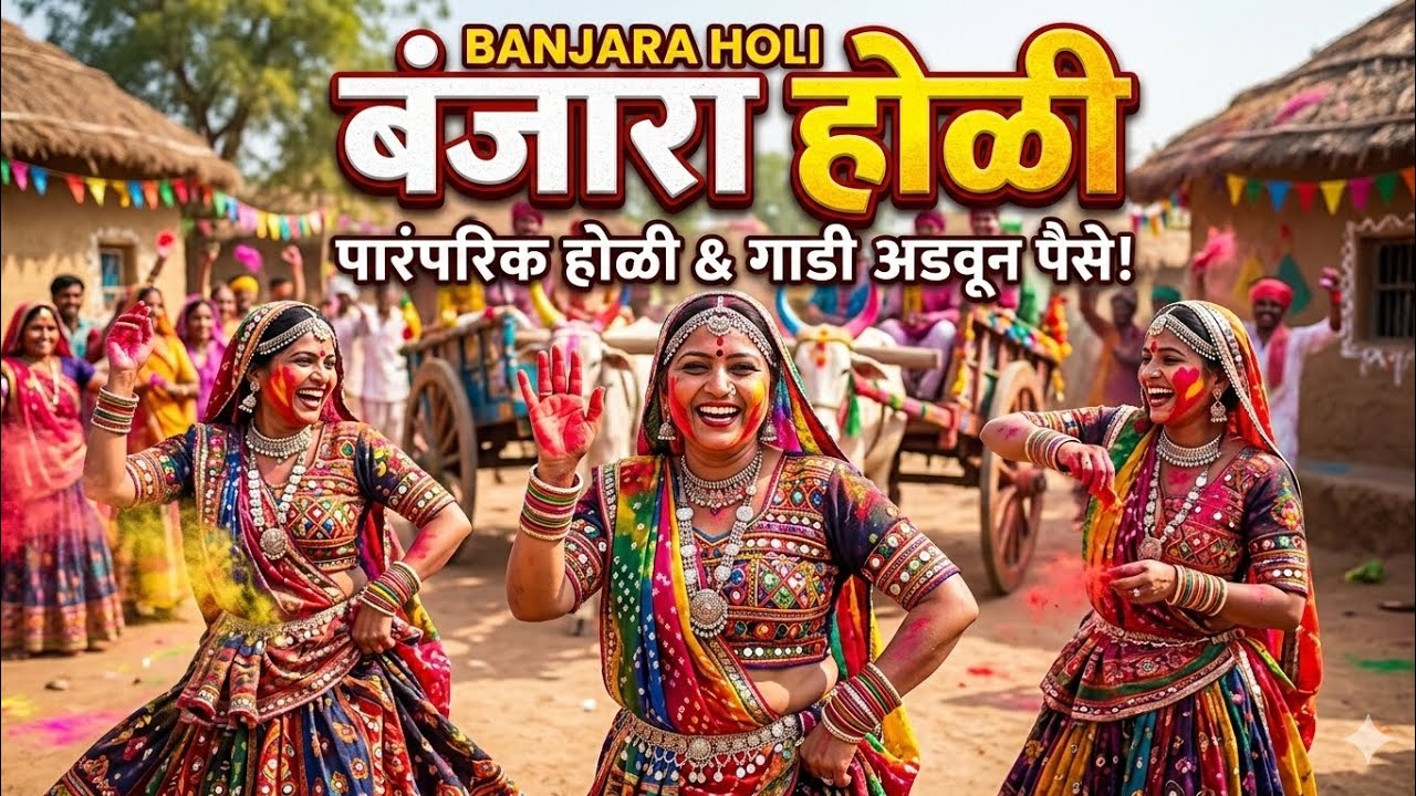 बंजारा तांड्यावरची पारंपारिक होळी | गाडी अडवून पैसे घेण्याची अनोखी परंपरा! | Banjara Holi 