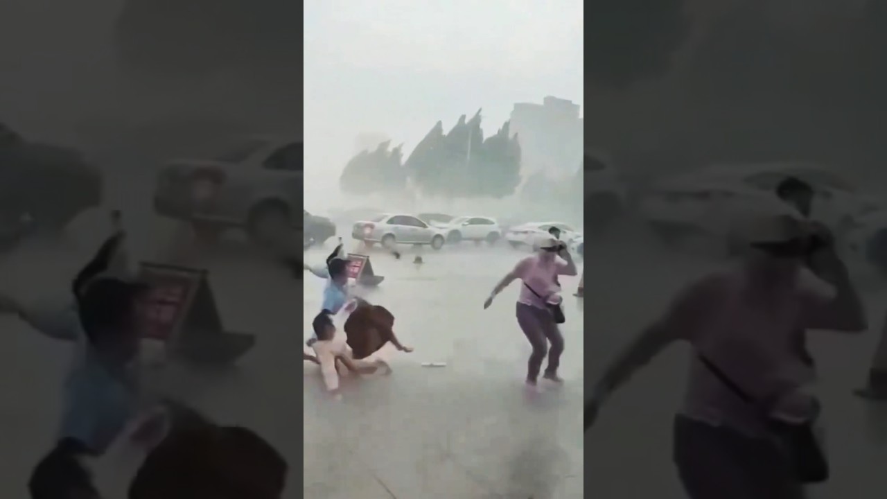 Typhoon Bavi Spoils China | Powerful Storm Causes Massive Damage #shorts