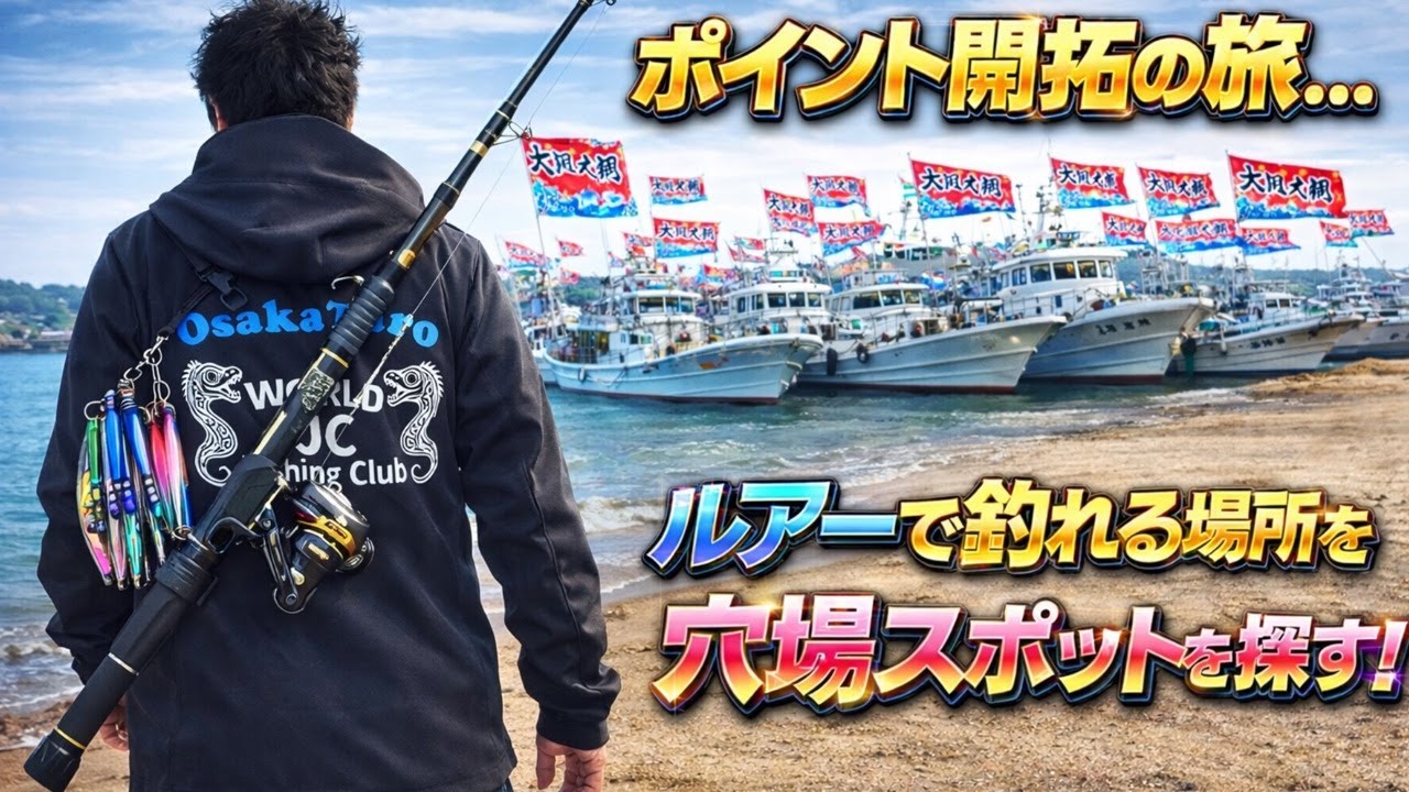 【大阪湾】未開の地をルアーで開拓…ヒラメ・マゴチ・シーバスが潜む“大漁旗の漁港”穴場ポイント