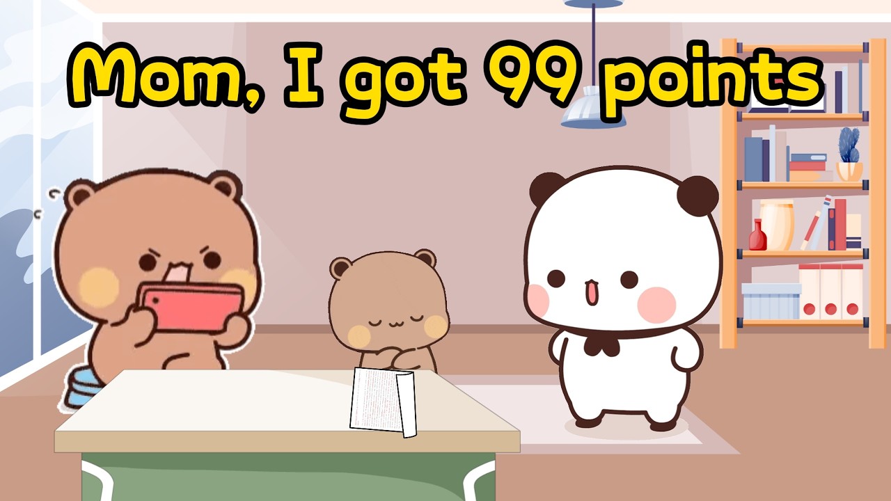 Mom, I got 99 points on the test.| Bubududu | Animation Stories |#bubududu #cartoon #funny #cute
