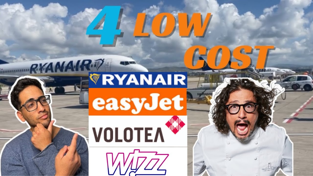 QUAL è la MIGLIORE LOW COST del 2025?🛫 CONFRONTO tra RYANAIR, EASYJET, WIZZ AIR e VOLOTEA🤔