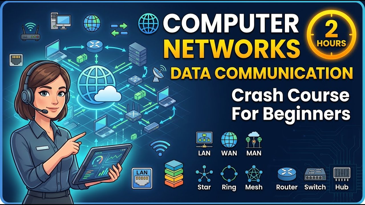 Data Communication & Computer Networks – Complete Crash Course 2026 | From Zero to Pro