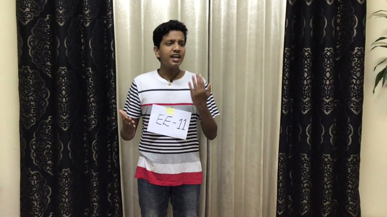 SHIVAMSH ANIL MENON ELOCUTION ENGLISH SENIORS