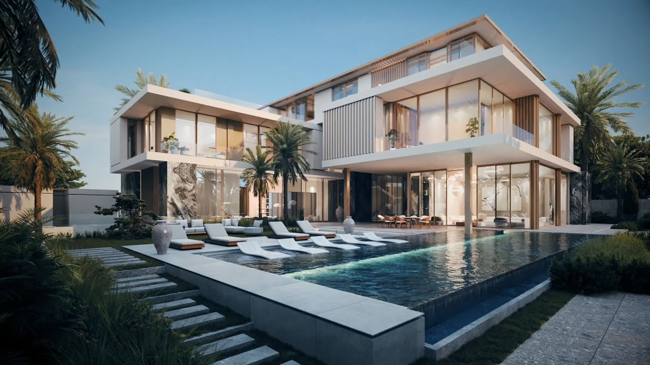 Bedaa Al Jubail Villas - Architectural CGI Animation Services by LIFANG