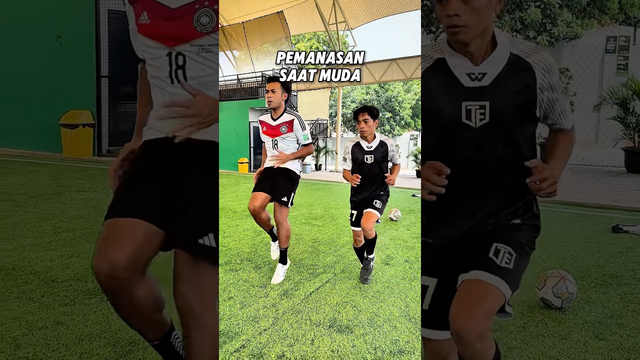 Pemanasan Usia 20 vs Usia 40 😂😭 #telefooty #sepakbola
