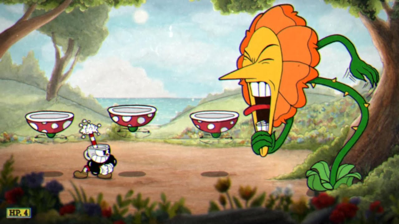 Cuphead - To Battle a Flower and Casino Fighter Frogs