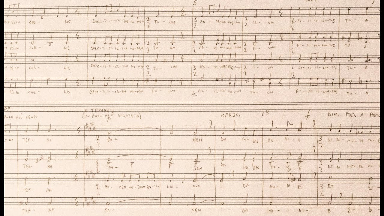 Thomas Schwan: PATER NOSTER (Our Father) for SATB choir (2024) - with score