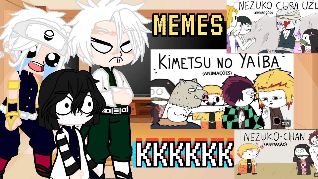 Hashiras react a memes de Kimetsu no yaiba 😂❤️ HASHIRAS REACT A VÍDEOS ENGRAÇADOS DE DEMON SLAYER